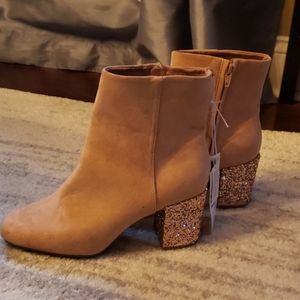 Old navy glitter block heel boots